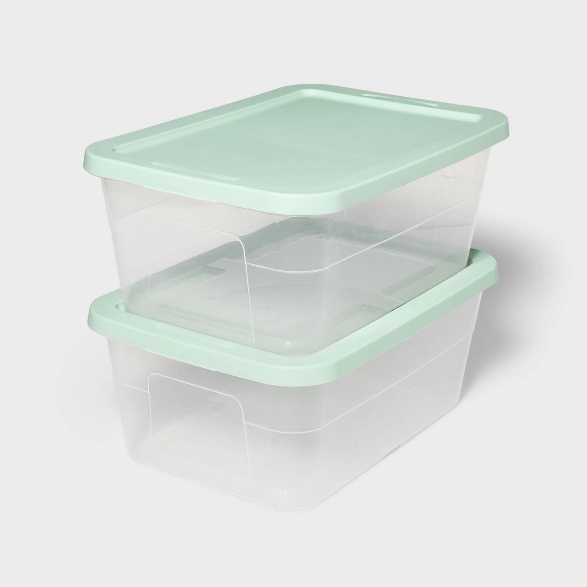 2pk 15qt Storage Boxes Green - Room Essentials™ | Target