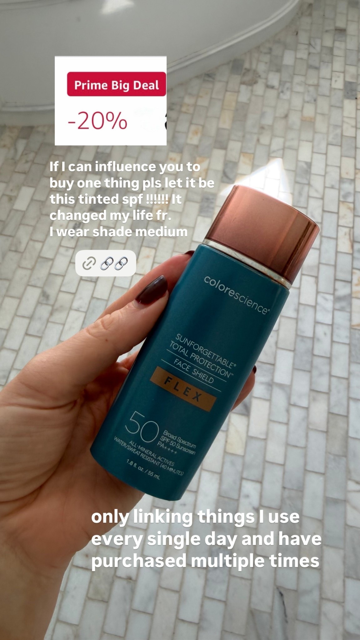 If I can influence you to buy one thing pls let it be this tinted spf !!!!!! It changed my life fr. 
I wear shade medium  only linking things I use every single day and have purchased multiple times  @colorescience