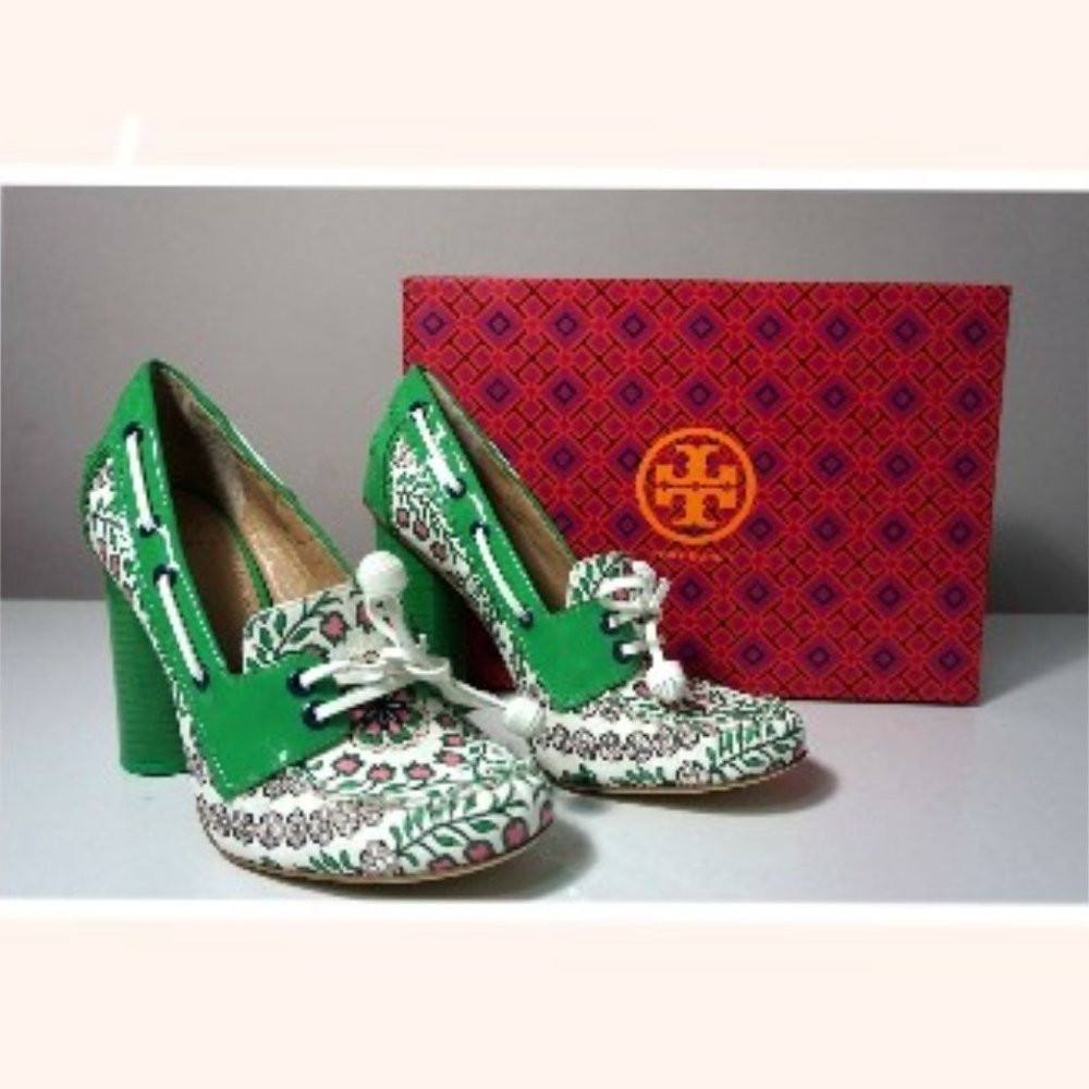 Tory Burch Garden Party Fisher 110mm Loafer Pump Size 7.5 | Poshmark