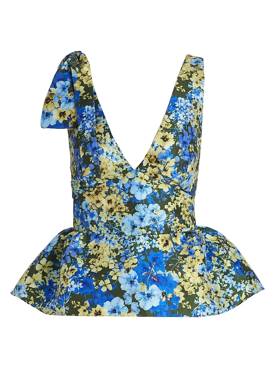 Women's Ilhan Olive Sakura Taffeta Top - Olive - Size 0 | Saks Fifth Avenue