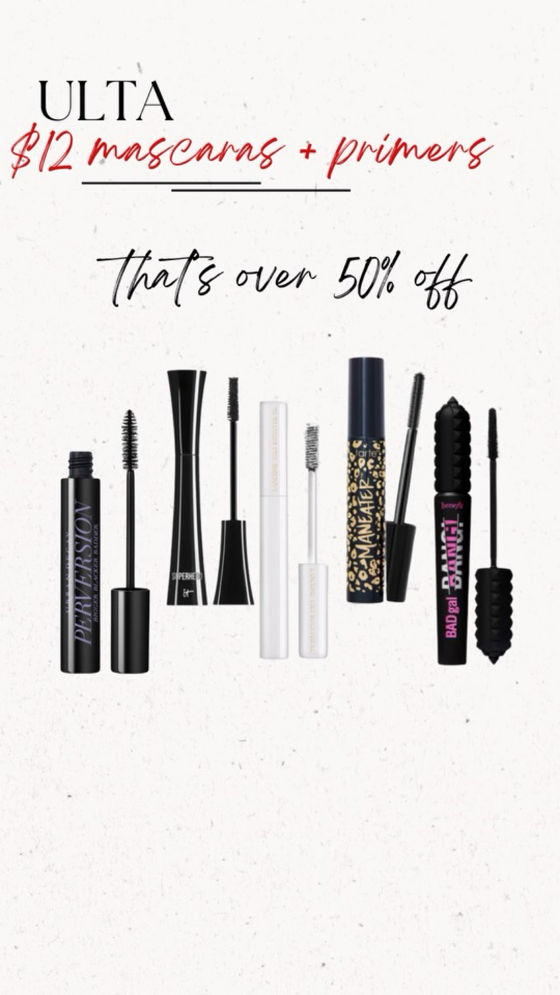 My favorite mascaras + primers on sale for $12

#LTKGiftGuide #LTKStyleTip #LTKBeauty