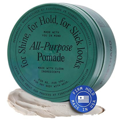 Firsthand Supply All-Purpose Hair Pomade for Men & Women - Flexible Firm Hold with Natural, Low S... | Amazon (US)