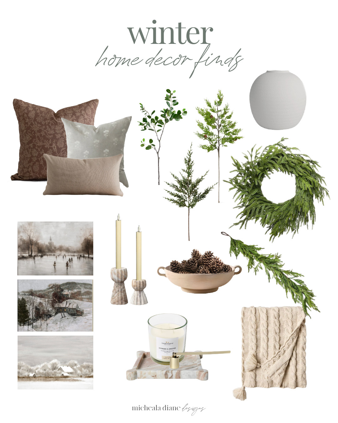 Cozy winter home decor finds that add warmth, texture, and timeless style to your home all season long 🤍

winter home decor, winter living room decor, neutral winter home accents, winter throw pillows, winter living room ideas, Winter stems, winter throw blankets, winter art 

 #LTKSeasonal #LTKHome