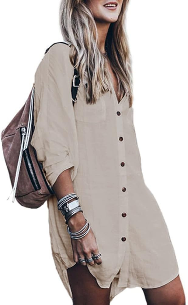 Amazon Swim Cover Up Amazon Beach Outfits Beach Dress resort wear 2022 resortwear resort dress | Amazon (US)