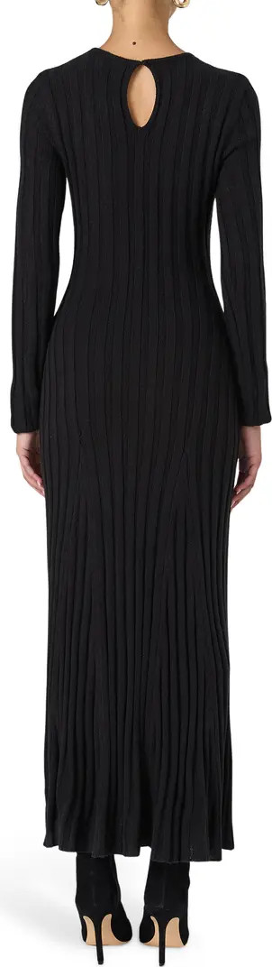French Connection Long Sleeve Rib Maxi Sweater Dress | Nordstrom | Nordstrom
