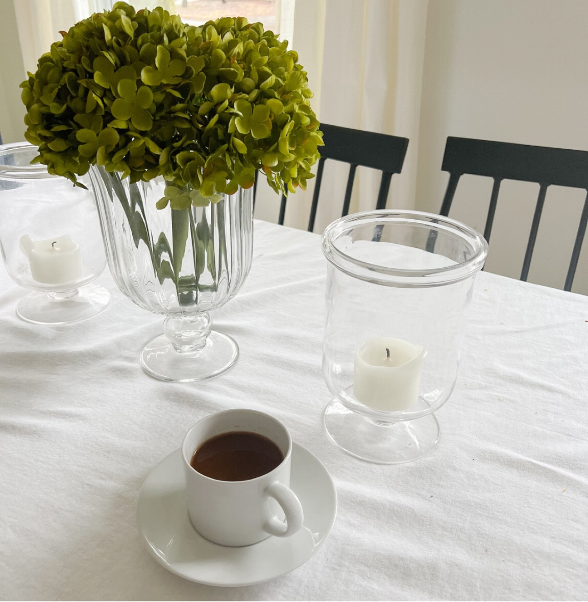 Coffee vibes in the dining room