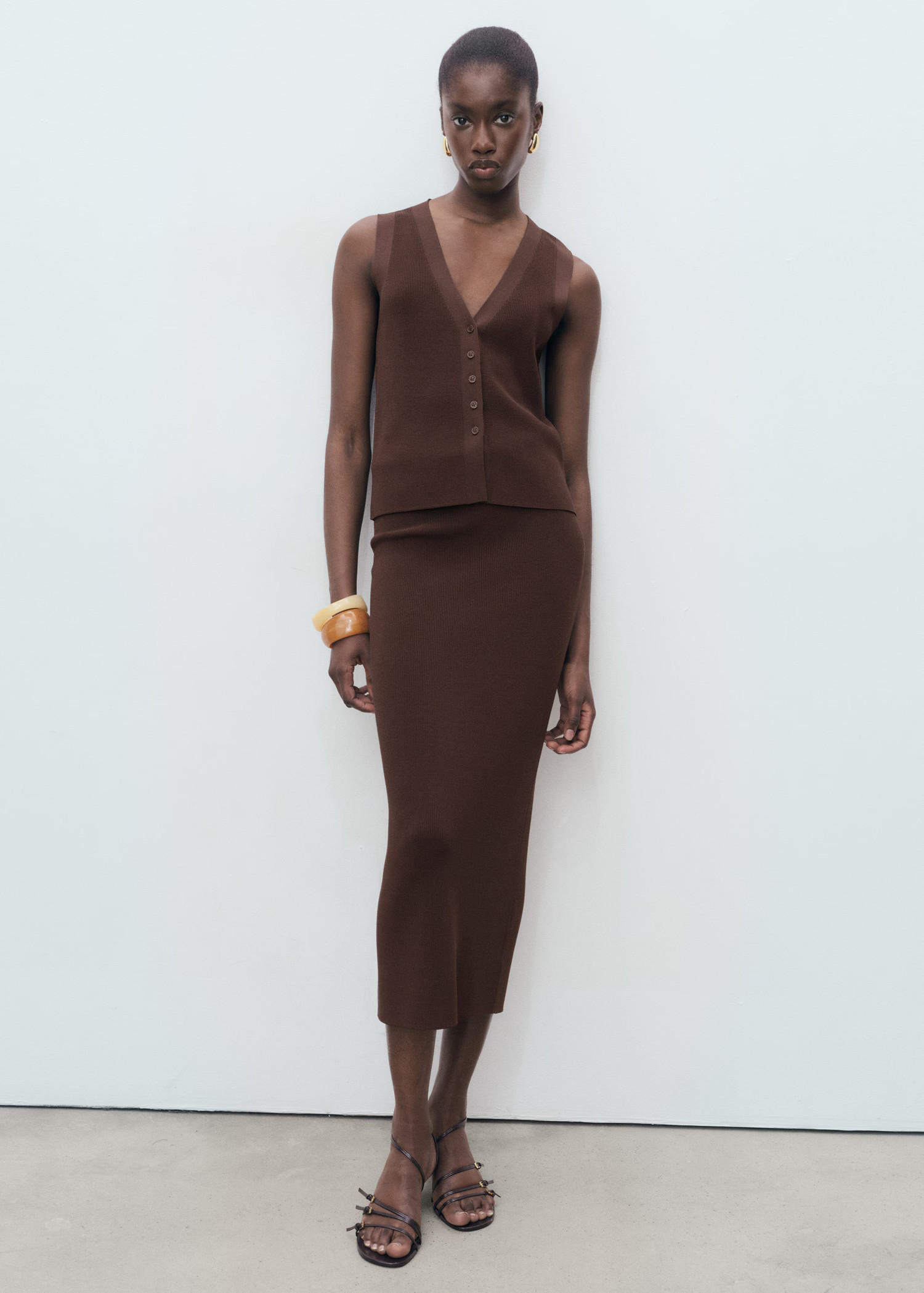 Fine knit midi skirt | Mango (US/MX/AU)