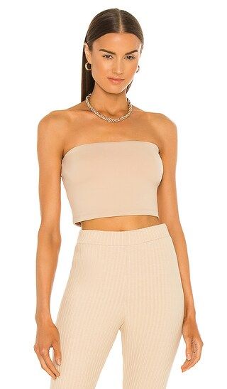 Strapless Crop Top in Parchment | Revolve Clothing (Global)