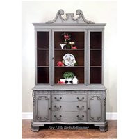 Vintage China Cabinet. Hutch. Painted Display Traditional Antique | Etsy (US)