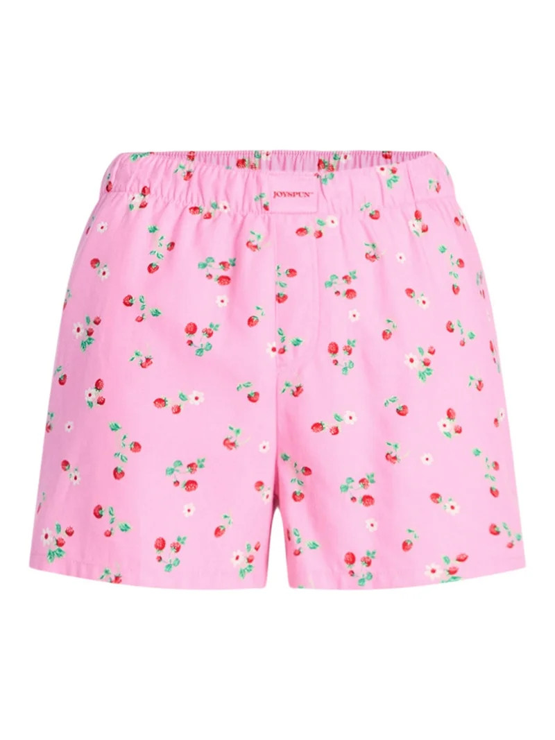 Joyspun Women's Woven Pajama Boxer Shorts, 3'' Inseam, Sizes XS-3X | Walmart (US)