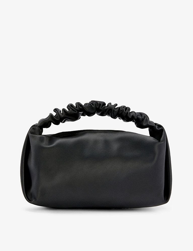 Scrunchie mini satin shoulder bag | Selfridges