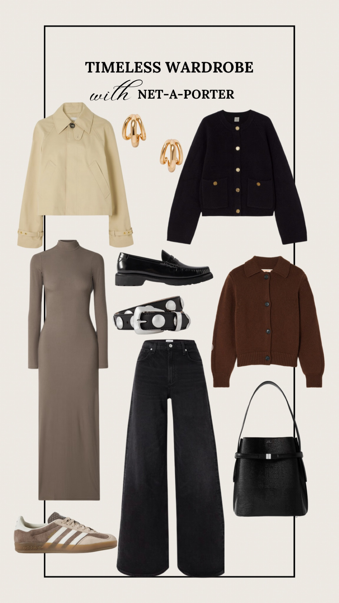 Timeless wardrobe with Net-A-Porter! @netaporter #netaporter #ad

#LTKStyleTip #LTKShoeCrush #LTKItBag