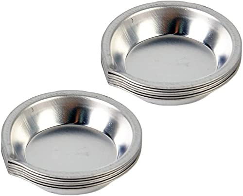 12pcs Makeup Palette Stainless Steel Small Round Paint Tray Artist Watercolours Paint Mixing Pale... | Amazon (US)