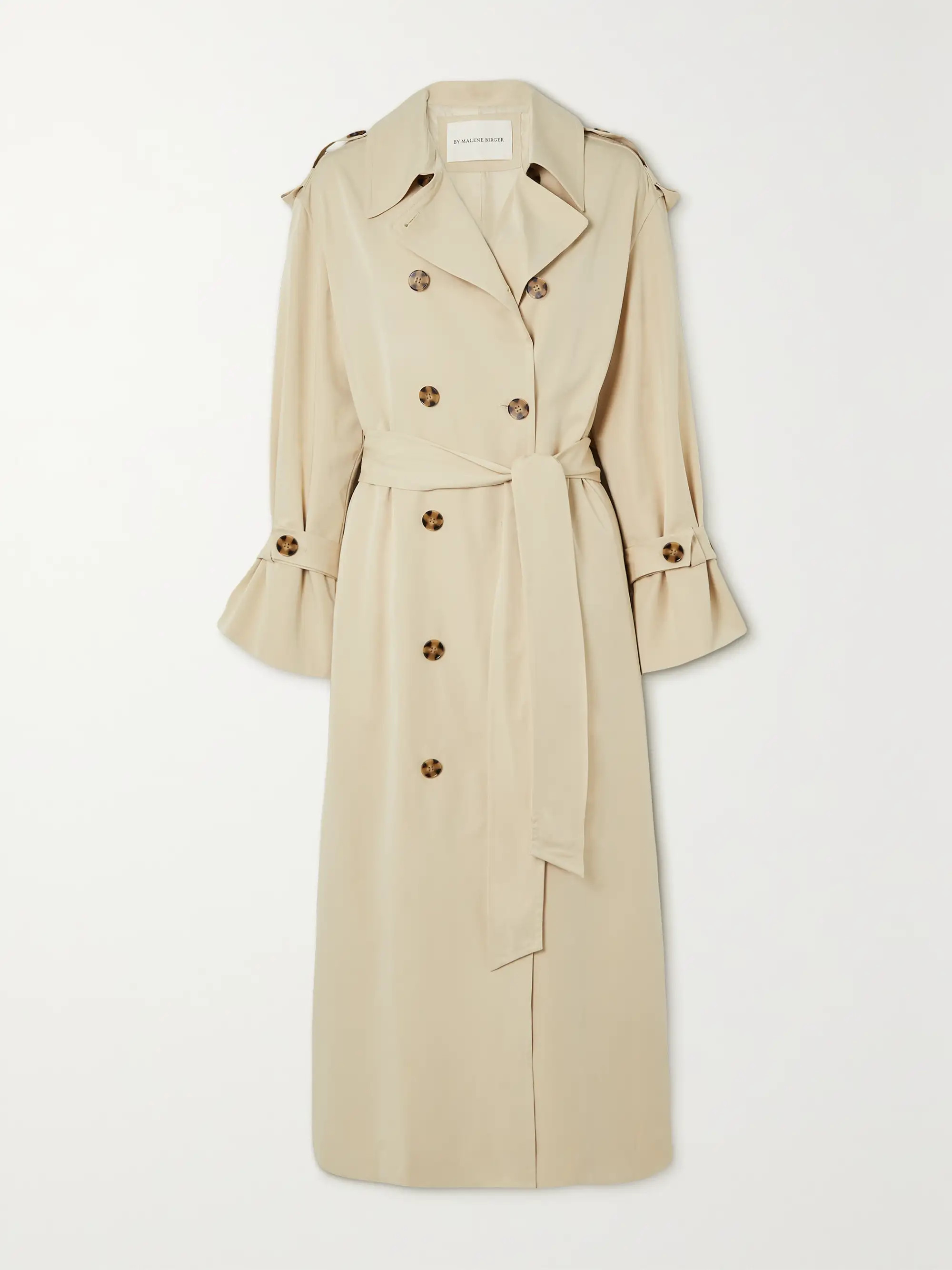 Alanis belted double-breasted LENZING ECOVERO-blend twill trench coat | NET-A-PORTER APAC