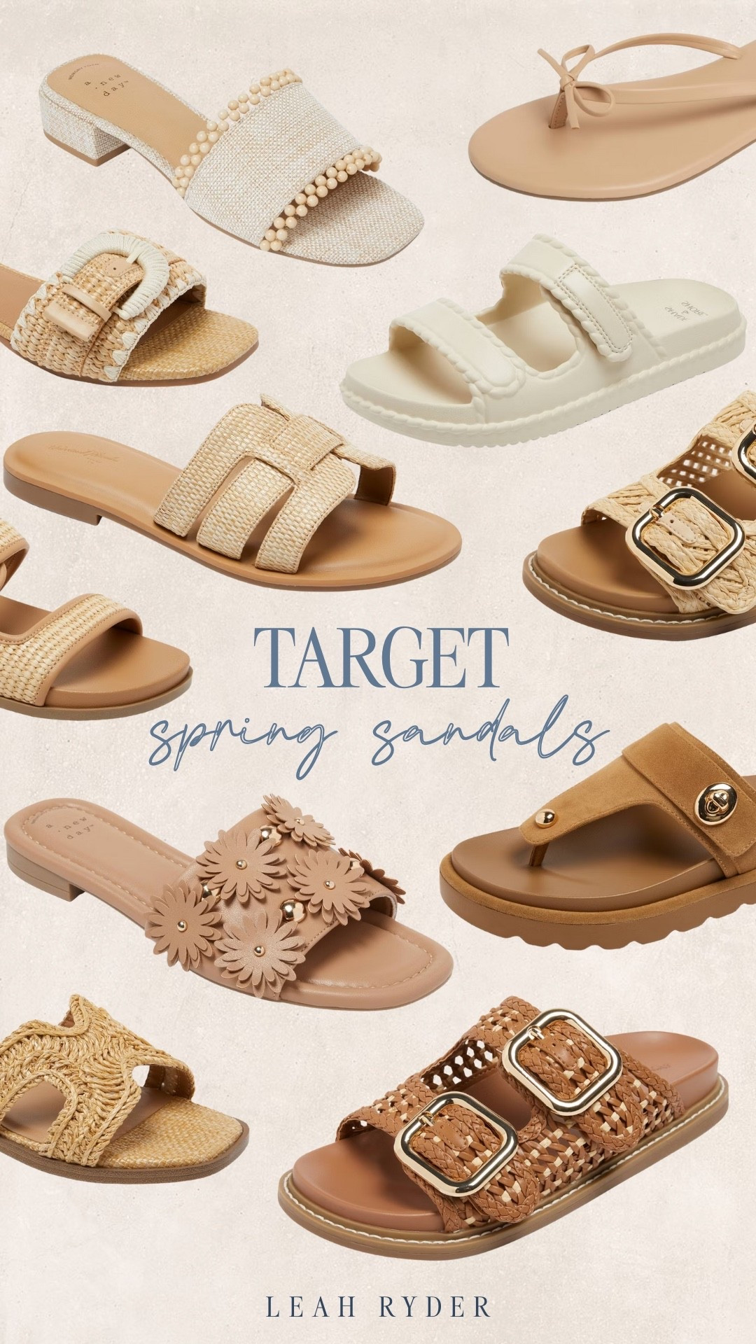 Target spring sandals featuring neutral slides, woven textures, and comfortable everyday designs perfect for warm weather outfits. These Target sandals include flat sandals, casual slides, and walkable styles ideal for daily wear, travel, and errands. Spring sandals from Target pair easily with dresses, denim, shorts, and relaxed spring outfits. Affordable Target footwear offering versatile spring sandals that balance comfort, trend-forward details, and easy styling.

#LTKSeasonal #LTKPlusSize #LTKTravel