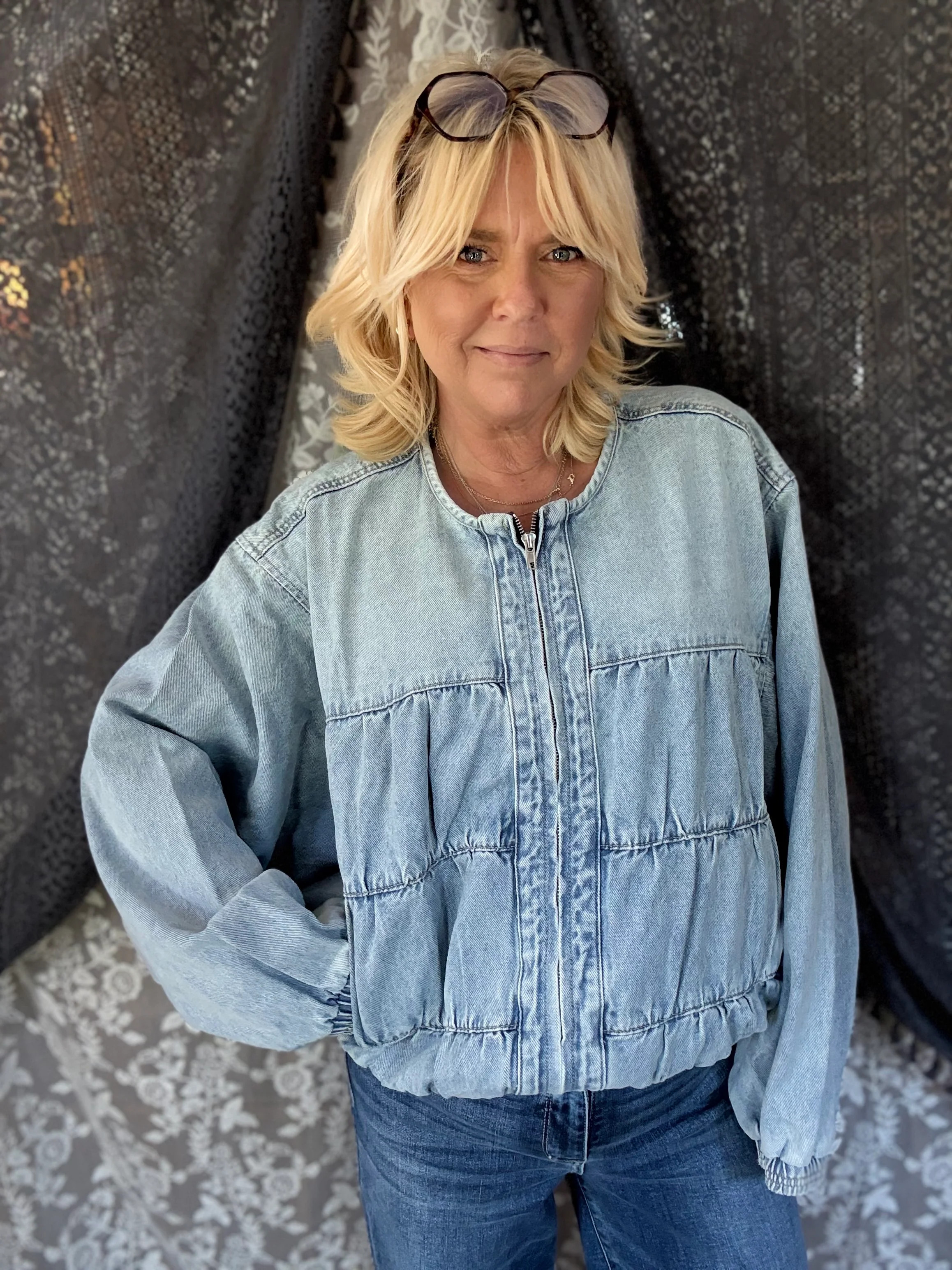 Seasons Changing Denim Jacket- Lt Denim | Statement Boutique
