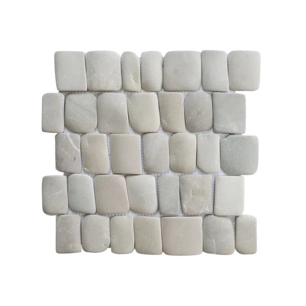 Florida 12" x 12" Natural Stone Random Pebble Mosaic Wall Tile | Wayfair North America