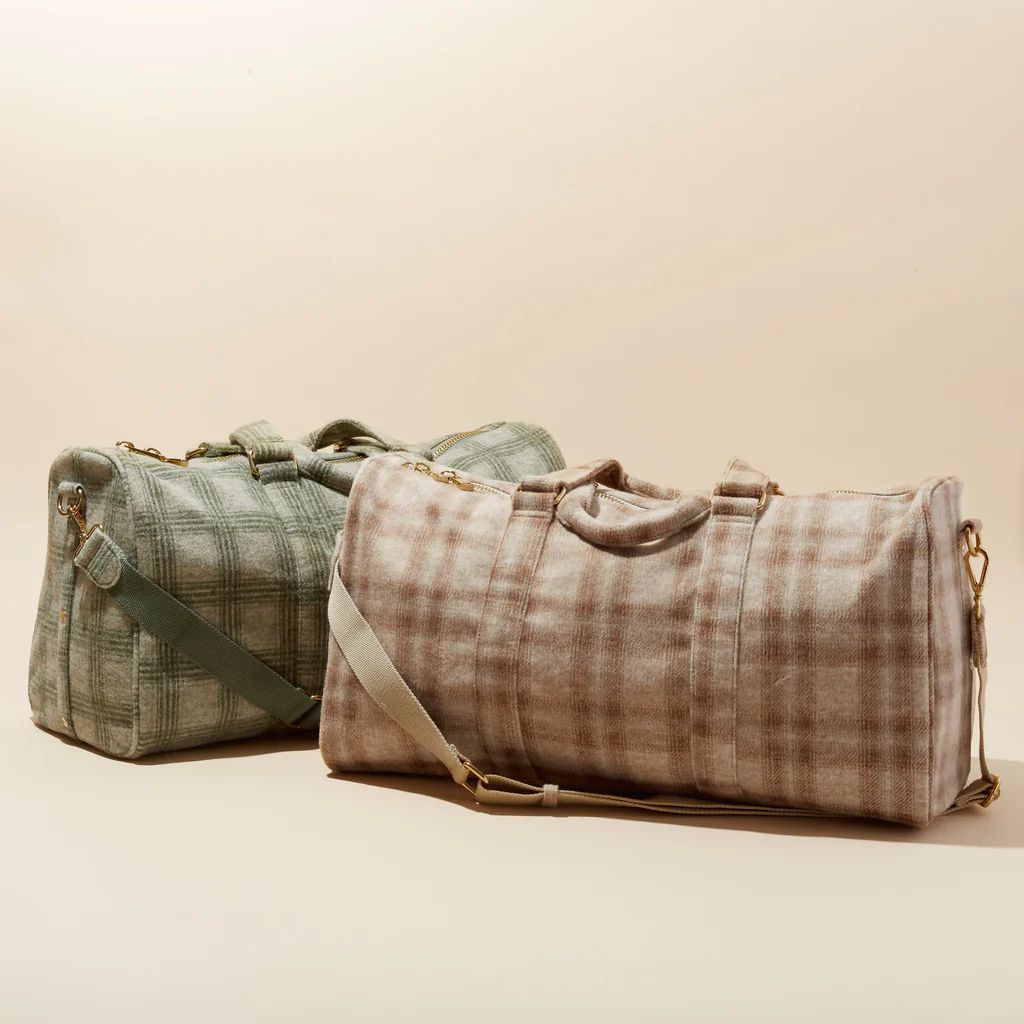 Tis the Season Wool Plaid Duffle Bag | Stoney Clover Lane