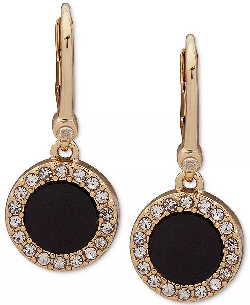 Pav\u00e9 & Stone Small Drop Earrings | Macy's