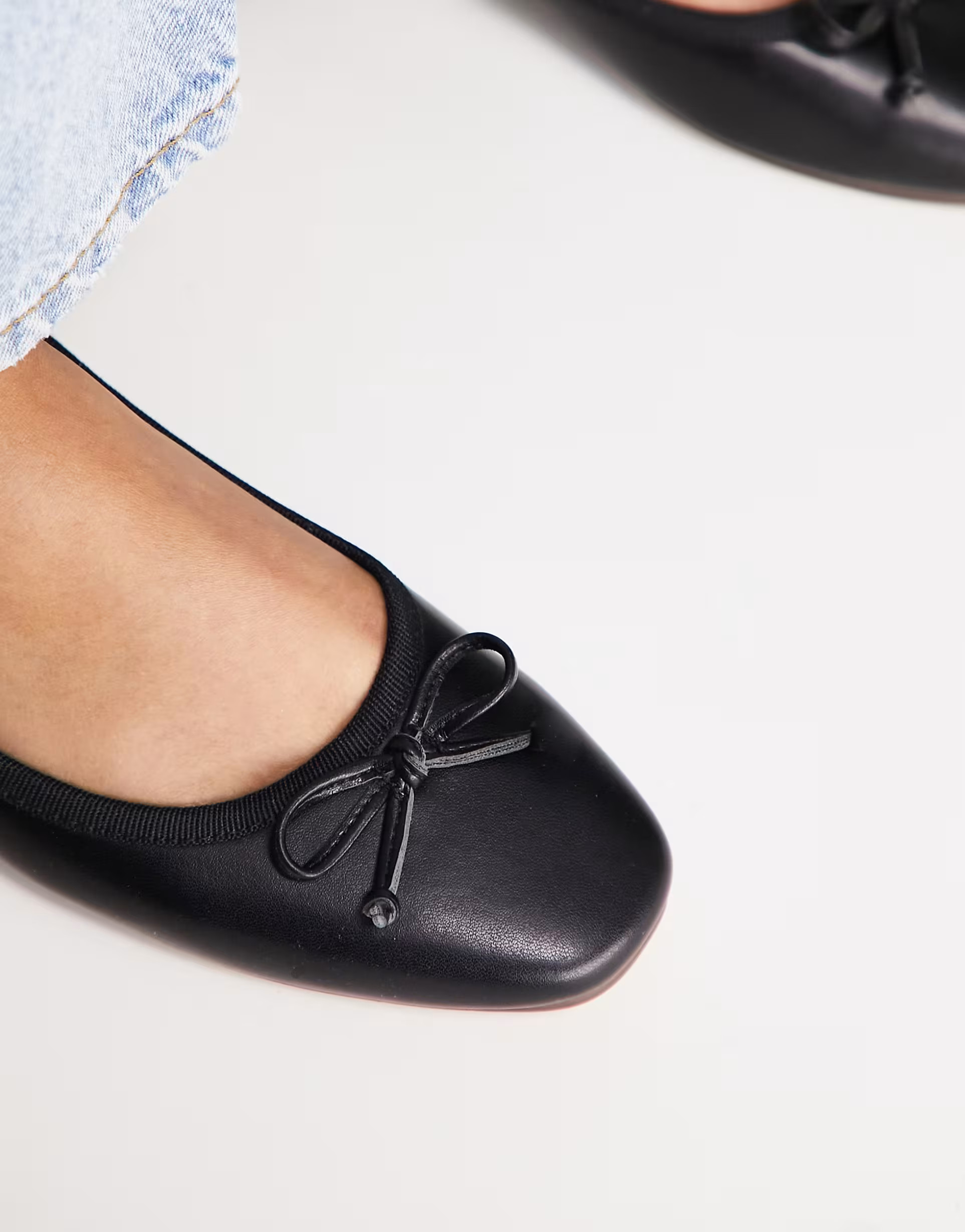 ASOS DESIGN Lullaby bow ballet flat in black | ASOS (Global)