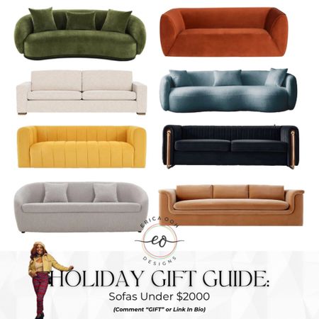 Statement sofas under $2K to brighten up your living room decor and give your guests something to talk about🤩

#LTKhome #LTKHoliday #LTKGiftGuide