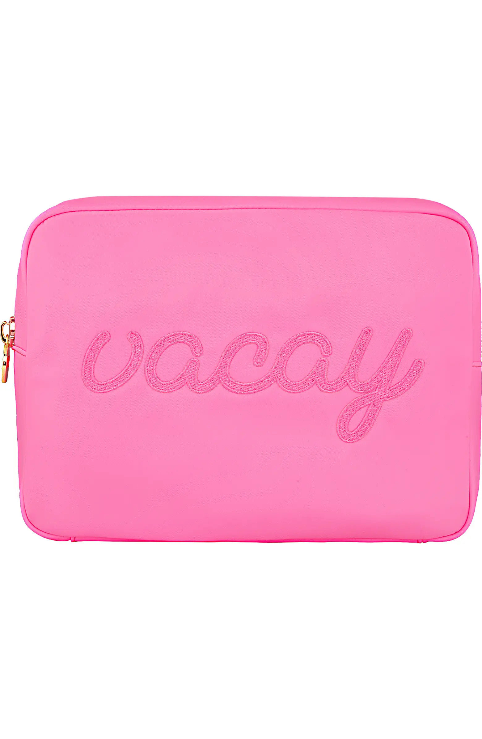 Stoney Clover Lane Vacay Embroidered Nylon Pouch | Nordstrom | Nordstrom