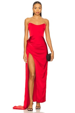 Katie May Bita Gown in Red from Revolve.com | Revolve Clothing (Global)