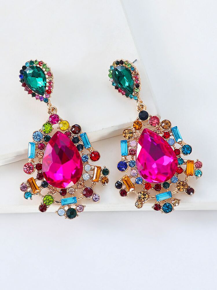 Rhinestone Water Drop Earrings
       
              
              $2.20        
    (1000+)
   ... | SHEIN