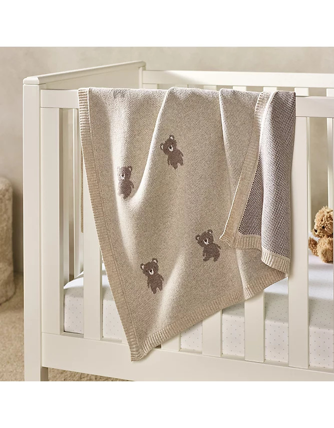 Organic Cotton Teddy Bear Blanket | Blankets | The White Company | The White Company US