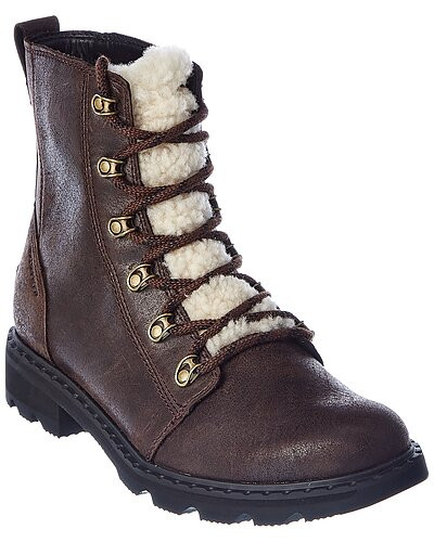 SOREL Lennox Lace Cozy Leather Hiker Bootie | Gilt