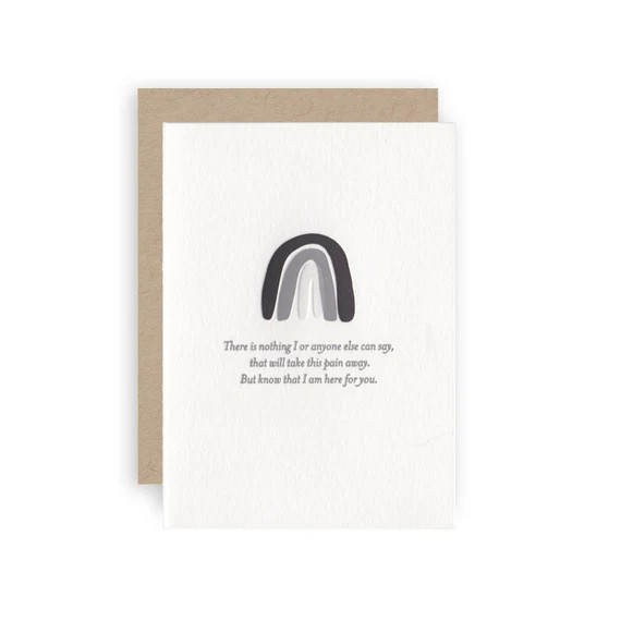 I'm Here For You  Letterpress Empathy Greeting Card | Etsy | Etsy (US)