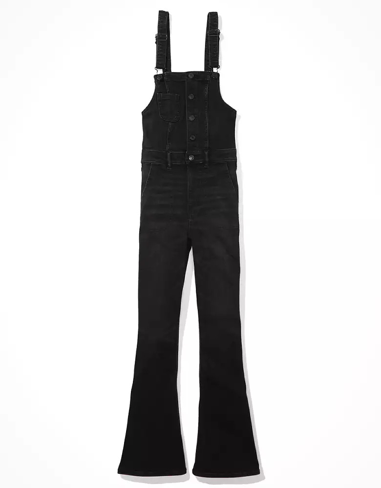 AE Ne(x)t Level Flare Denim Overall | American Eagle Outfitters (US & CA)