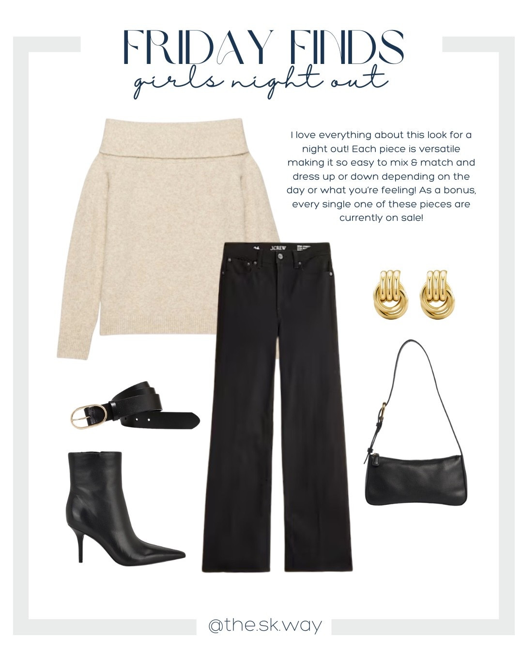 GNO ✨ all of these pieces are currently on sale!!

I wore this Aritzia Astoria sweater in the “cardamom” color for a work party with a matching silk skirt and it was so soft! I wore my usual XS - the off the shoulder style is very versatile but still comfortable 

#LTKootd #LTKSaleAlert #LTKFindsUnder100