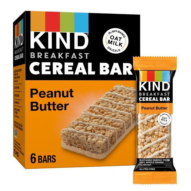 KIND Cereal Bar Peanut Butter -  9.3oz/6ct | Target