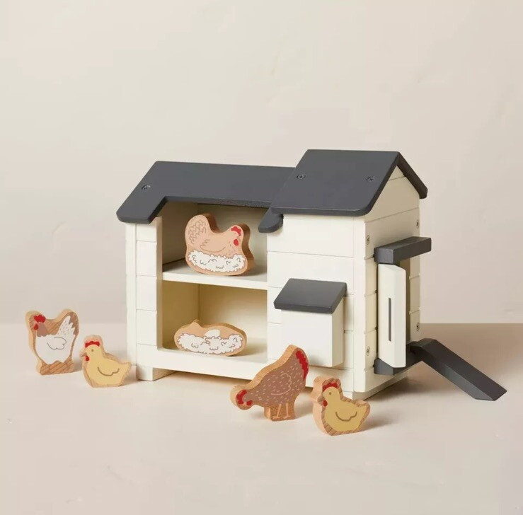 Hearth & Hand™ with Magnolia Toy Chicken Coop Set - 8pc | eBay US