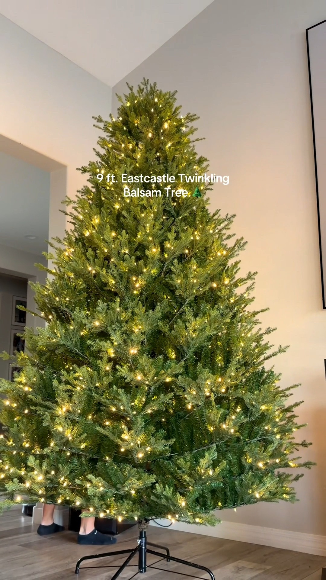 What the Eastcastle Twinkling Balsam Tree looks like out of the box!

#LTKHome #LTKHoliday #LTKSeasonal