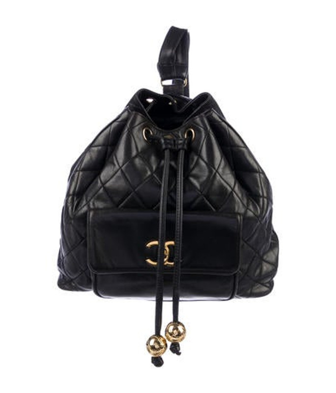 Chanel Vintage Quilted Backpack Black Chanel Vintage Quilted Backpack | The RealReal