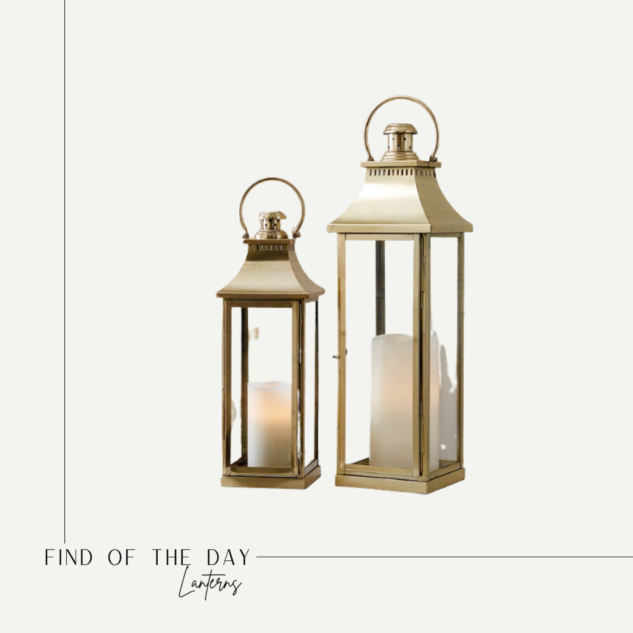 Gold lanterns

#LTKunder50 #LTKhome #LTKFind