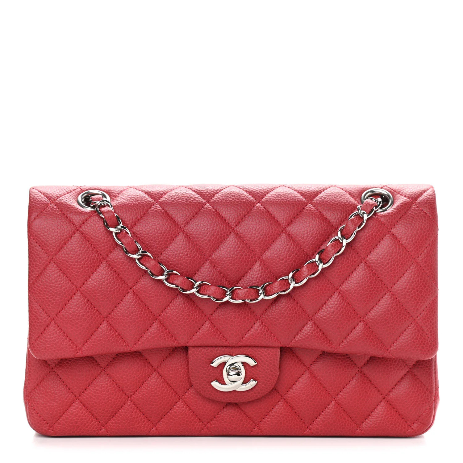 CHANEL Caviar Quilted Medium Double Flap Red | FASHIONPHILE | Fashionphile