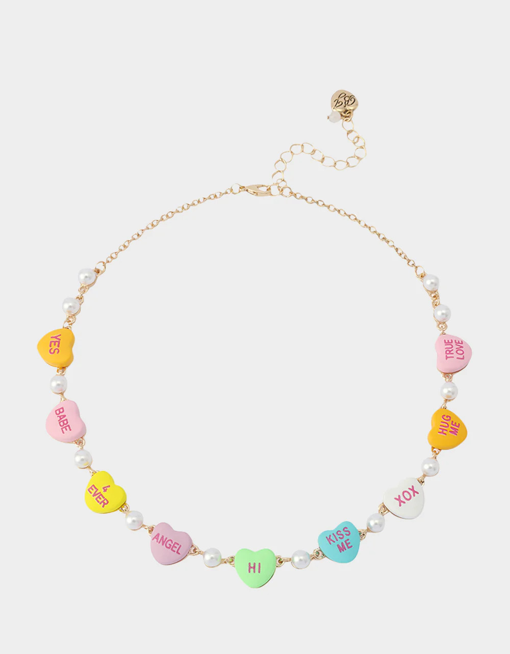 SWEETHEART COLLAR NECKLACE MULTI Women's Valentine's Day Candy Hearts Necklace | Betsey Johnson