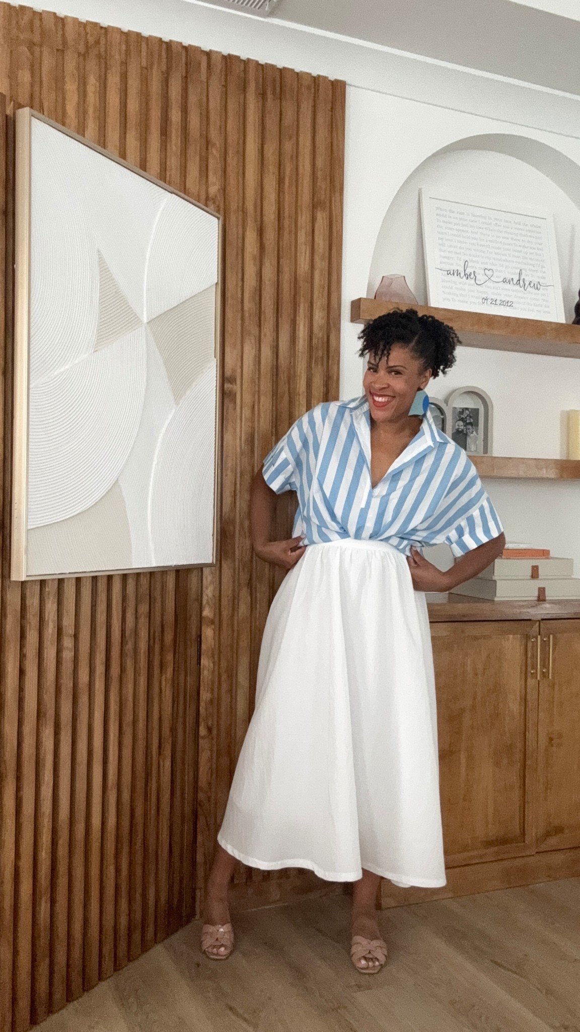 Size down in the top, it’s super blousy! 