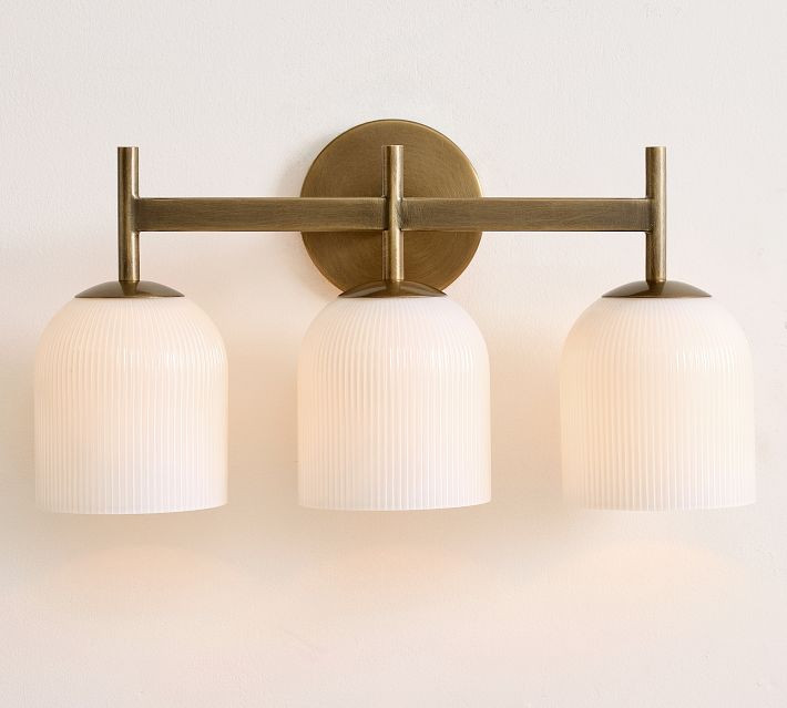 Cooper Milk Glass Triple Sconce (13") | Pottery Barn (US)
