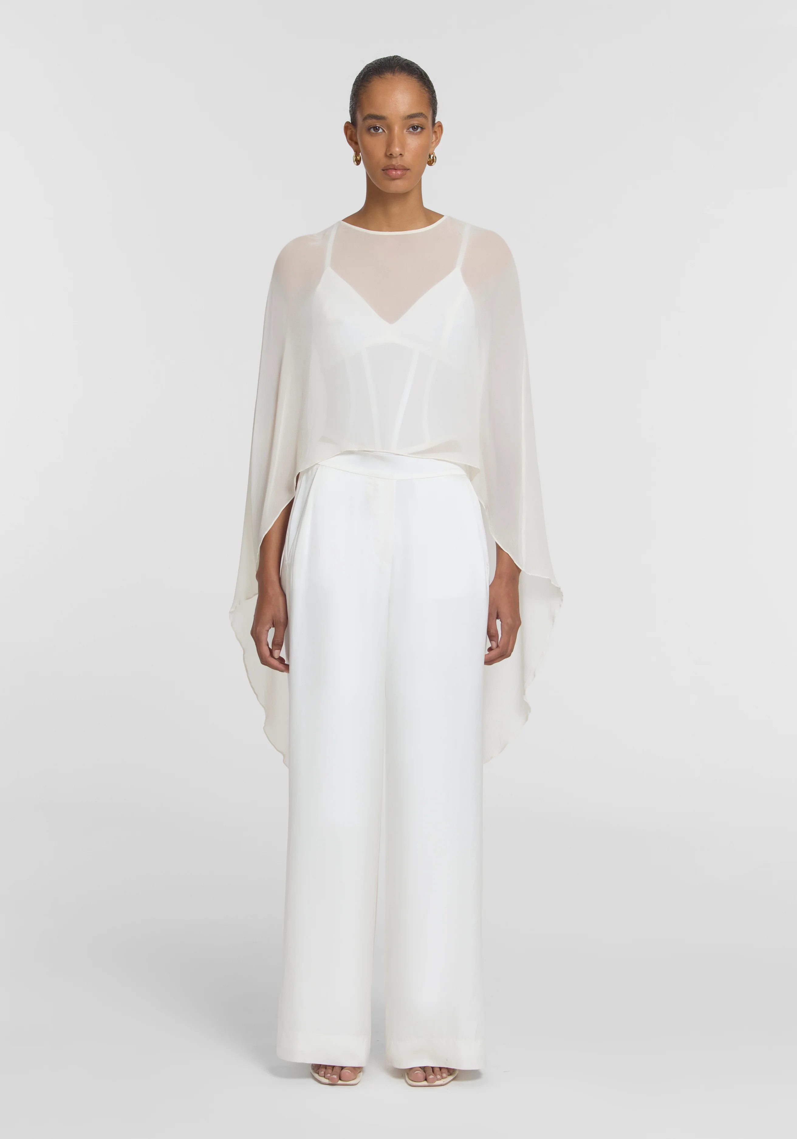 Holliday Cape Top IN IVORY | TOPS | VIKTORIA & WOODS | Viktoria & Woods