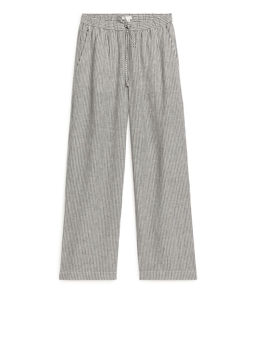 Pantalon en lin avec cordon de serrage | ARKET (US&UK)