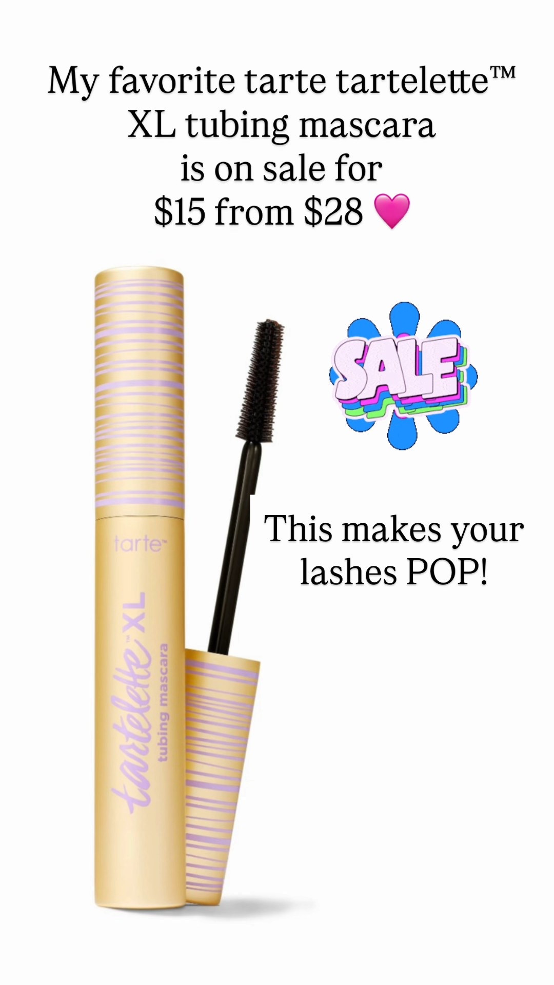 tartelette™ XL tubing mascara is $15 from $28 

#LTKBeauty #LTKSaleAlert