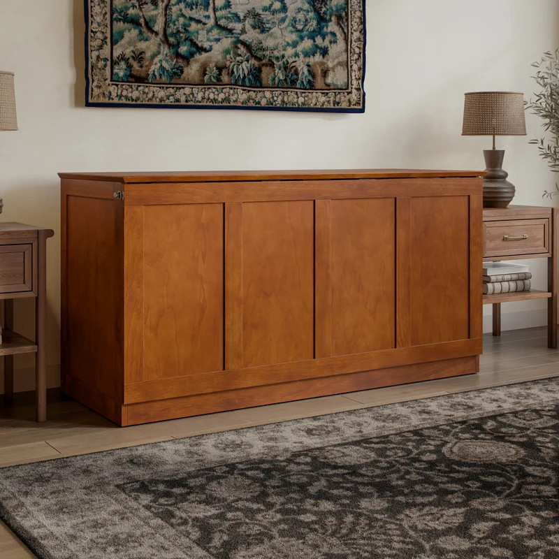 Westfield Low Profile Wood Murphy Bed Chest with 6" Mattress | Wayfair North America