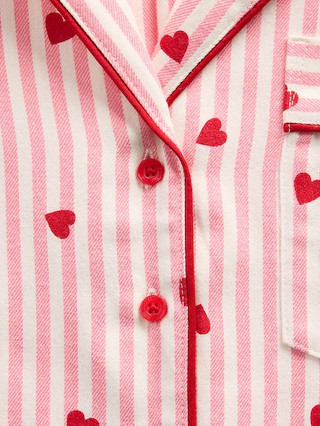 Gap × Summer Fridays Relaxed Flannel Hearts PJ Shirt | Gap (US)