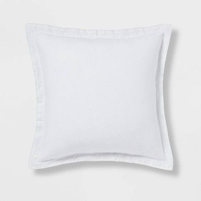 Euro Cotton Linen Blend Chambray Decorative Throw Pillow - Threshold™ | Target