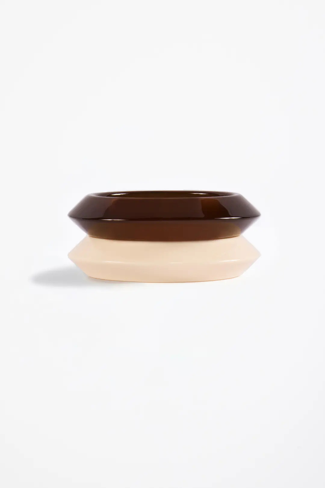 Knife Bangle Set (Bone/Brown Resin) | SAME