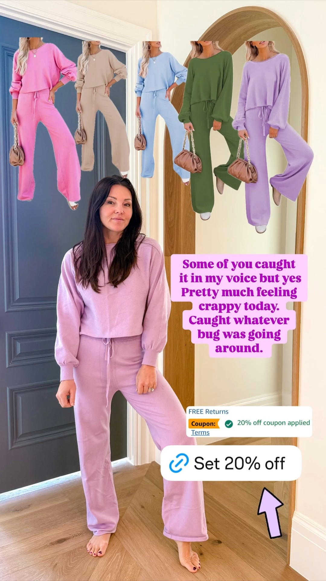 My favorite lavender lounge set is 20% off today- comes in lots of colors and I’m wearing a small. 


Amazon finds
Amazon fashion 

#LTKSaleAlert #LTKFindsUnder50